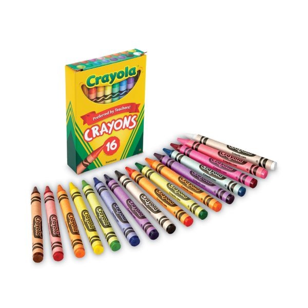 Crayola Washable Crayons Large Assorted Colors Box Of 8 Crayons