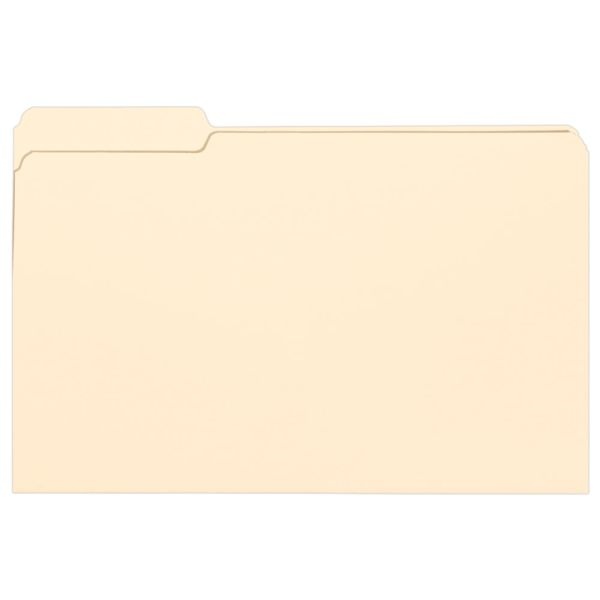 Smead Selected Tab Position Manila File Folders, Legal Size, 1/3 Cut, Position 1, Pack Of 100