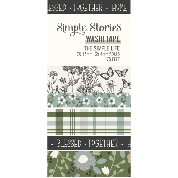 Simple Stories The Simple Life Washi Tape 5/Pkg
