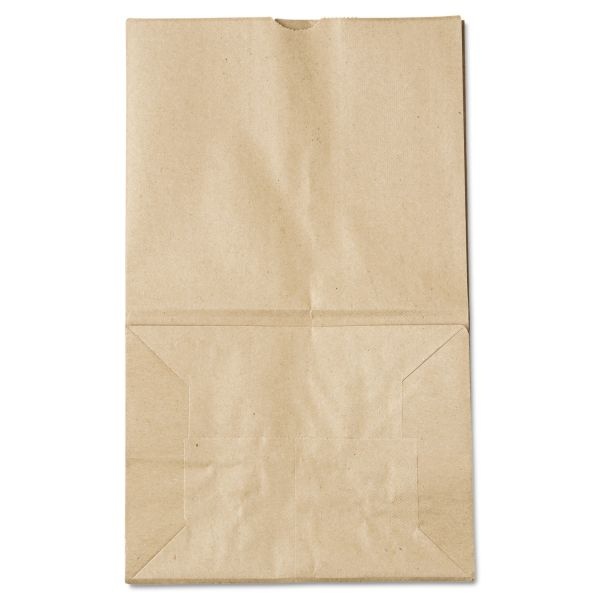 General Grocery Paper Bags, 40 Lb Capacity, #20 Squat, 8.25" X 5.94" X 13.38", Kraft, 500 Bags