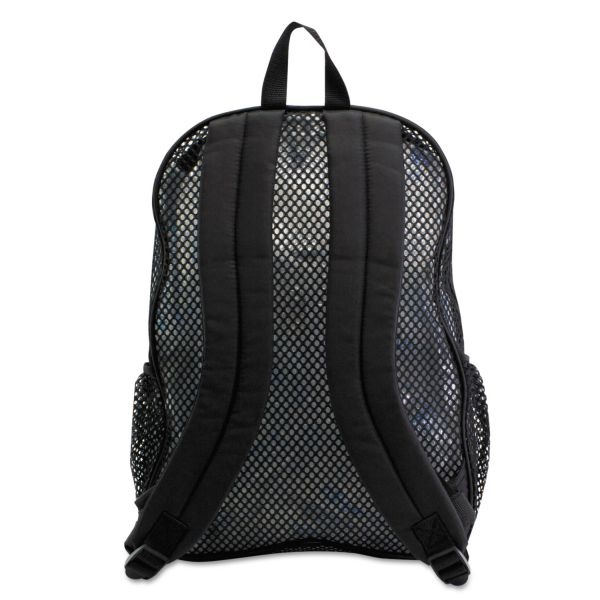 Eastsport Mesh Backpack, Fits Devices Up To 17", Polyester, 12 X 17.5 X 5.5, Black
