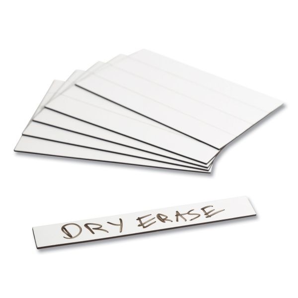 U Brands Dry Erase Magnetic Tape Strips, 6