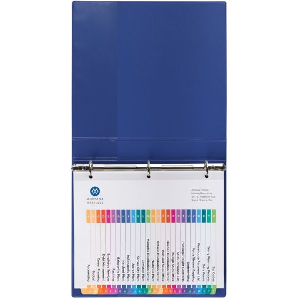 Avery A-Z Customizable Multicolor Toc Dividers