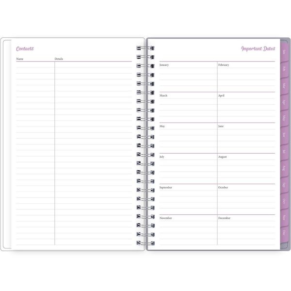 Blue Sky Laila Create-Your-Own Cover Weekly/Monthly Planner, Wildflower Artwork, 8 X 5, Purple/Blue/Pink, 12-Month (Jan-Dec): 2023, 2023 Calendar