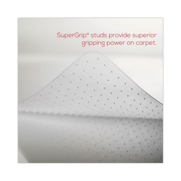 Deflecto Supermat Frequent Use Chair Mat For Medium Pile Carpet, 36 X 48, Rectangular, Clear