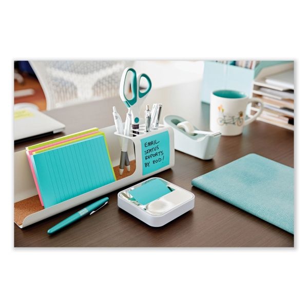 Post-It Notes Steel-Top Pop-Up Note Dispenser, 3" X 3" Note - 45 Sheet Note Capacity - White