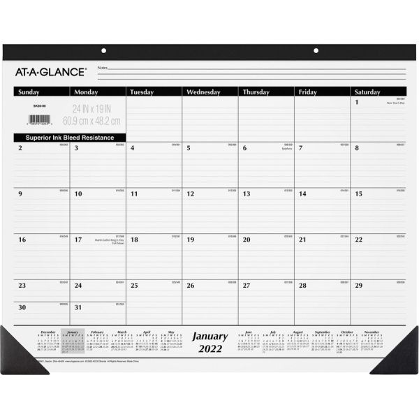 At-A-Glance Classic Monthly Desk Pad, 2023 Calendar