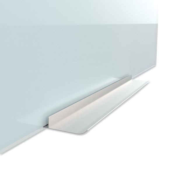 U Brands Glass Dry Erase Board, 96 X 47, White Surface