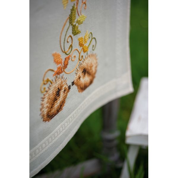 Vervaco Stamped Table Runner Cross Stitch Kit 16"X40"