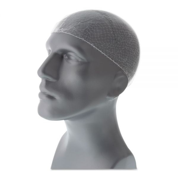 Amercareroyal Lightweight Latex-Free Hairnets, Nylon, 28", White, 144/Box