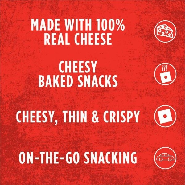 Sunshine Cheez-It Snap'd Crackers, Cheddar Sour Cream And Onion, 2.2 Oz Pouch, 6/Pack