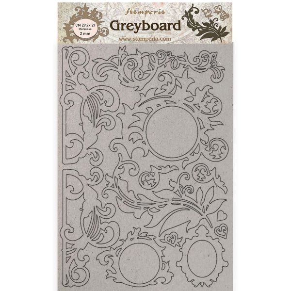 Stamperia Greyboard Cut-Outs A4 2Mm Thick