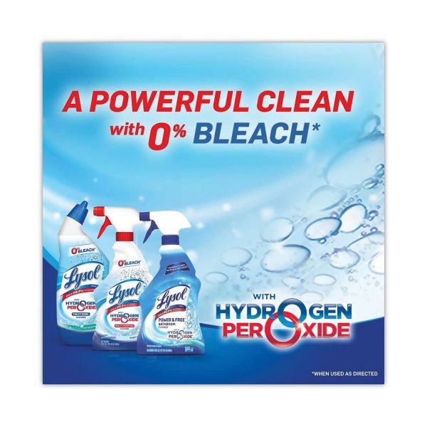 Lysol Brand Toilet Bowl Cleaner With Hydrogen Peroxide, Ocean Fresh Scent, 24 Oz, 9/Carton