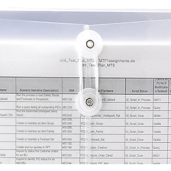 Smead Poly String And Button Interoffice Envelopes, Open-Side (Horizontal), 9.75 X 11.63, Clear, 5/Pack