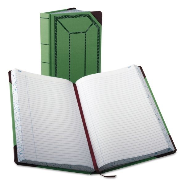 Boorum & Pease Account Record Book, Record-Style Rule, Green/Black/Red ...