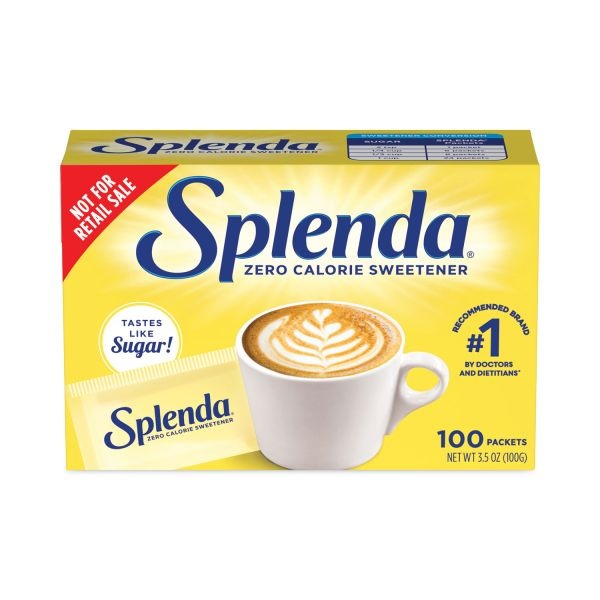 Splenda No Calorie Sweetener Packets, 100/Box