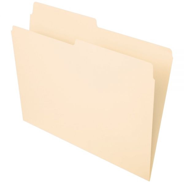 File Folders, 1/2 Cut, Letter Size, Manila, Pack Of 100