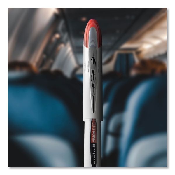 Uniball Vision Elite Hybrid Gel Pen, Stick, Fine 0.5 Mm, Assorted Ink And Barrel Colors