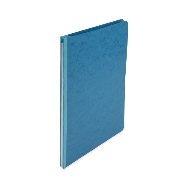 Acco Pressboard Report Cover With Tyvek Reinforced Hinge, Two-Piece Prong Fastener, 3" Capacity, 8.5 X 11, Light Blue/Light Blue