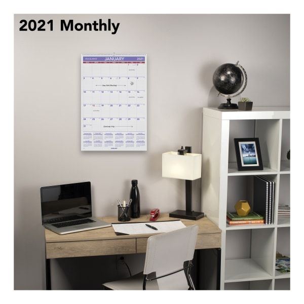 At-A-Glance Erasable Wall Calendar, 15 1/2 X 22 3/4, White, 2023 Calendar