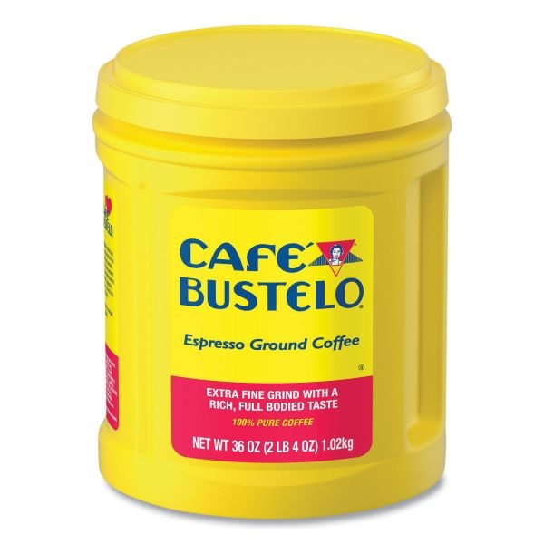 Café Bustelo Ground Coffee, Espresso, Dark Roast, 36 Oz, 1 Each