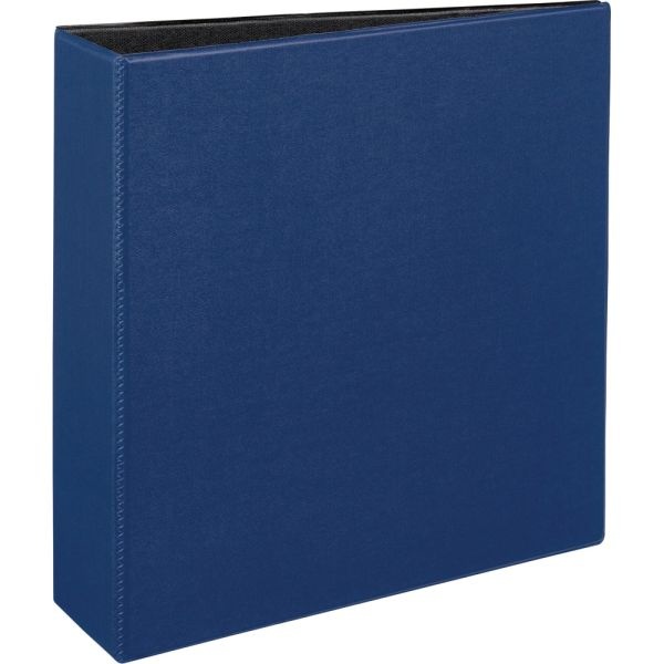Avery Durable 3-Ring Binder With Ez-Turn Rings, 3" D-Rings, 45% Recycled, Blue