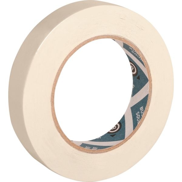 Business Source Utility-Purpose Masking Tape - 60 Yd Length X 0.75" Width - 3" Core - Crepe Paper Backing - For Bundling, Holding, Sealing, Masking - 1 / Roll - Tan