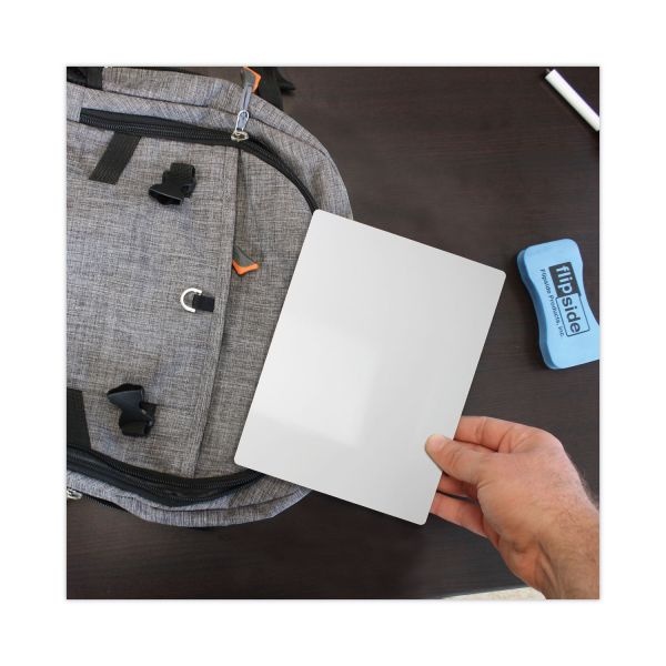 Flipside Dry Erase Board, 7 X 5, White Surface, 12/Pack