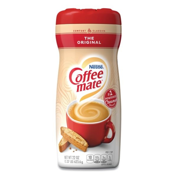 Nestlé Coffee-Mate Powdered Creamer Canister, Original, 22 Oz