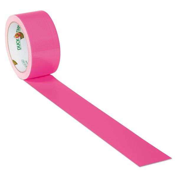 Duck Colored Duct Tape, 3" Core, 1.88" X 15 Yds, Neon Pink