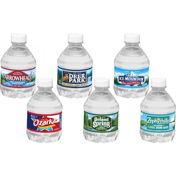 Nestle Natural Spring Bottled Water, 8 Oz, 48 Bottles Per Case