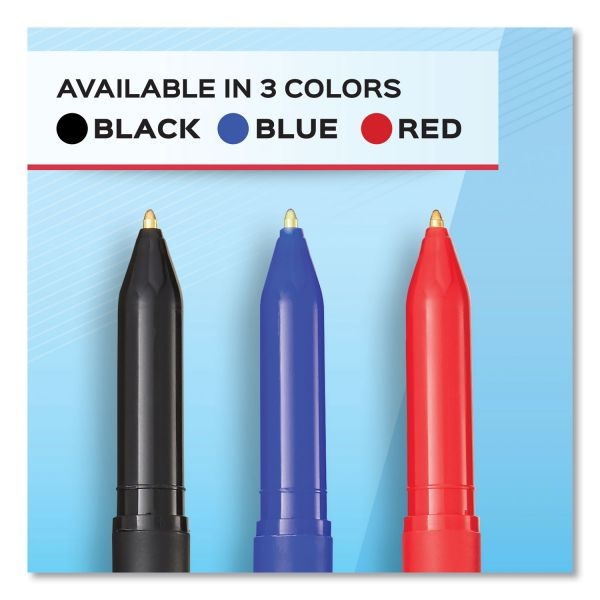 Paper Mate Write Bros. Ballpoint Pen Value Pack, Stick, Medium 1 Mm, Black Ink, Black Barrel, 120/Pack