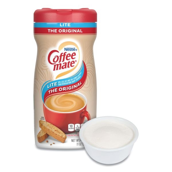 Nestle Coffee-Mate Powdered Creamer Canister, Original Lite, 11 Oz