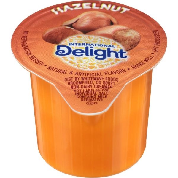International Delight Liquid Coffee Creamer, Hazelnut Flavor, 0.987 Oz, Carton Of 192
