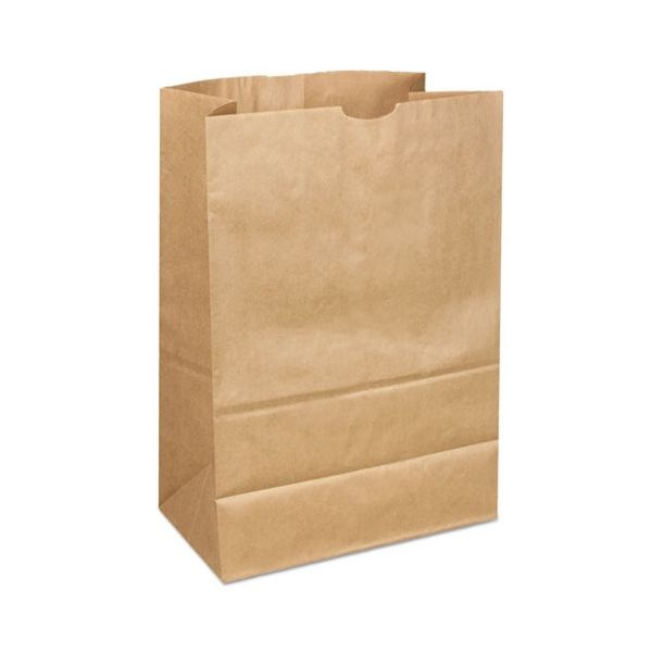 General Grocery Paper Bags, 40 Lb Capacity, 1/6 Bbl, 12" X 7" X 17", Kraft, 400 Bags