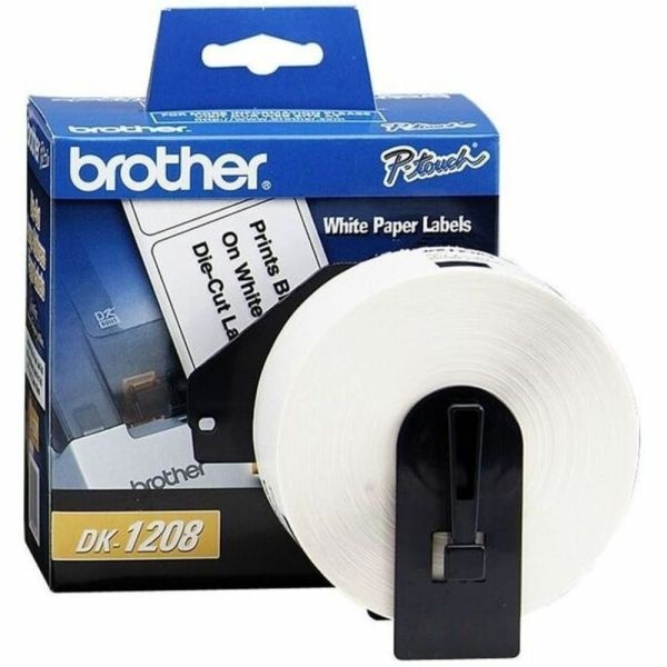 Brother Dk1208 Label Tape, 3-1/2 X 1-1/2, 400, White