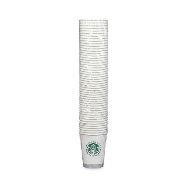 Starbucks Hot Cups, 12 Oz, White With Green Starbucks Logo, 1,000/Carton