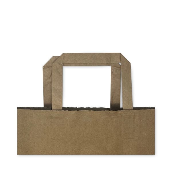 Prime Time Packaging Kraft Paper Bags, 1/7Th Bbl 12 X 7 X 14, Natural, 300/Bundle