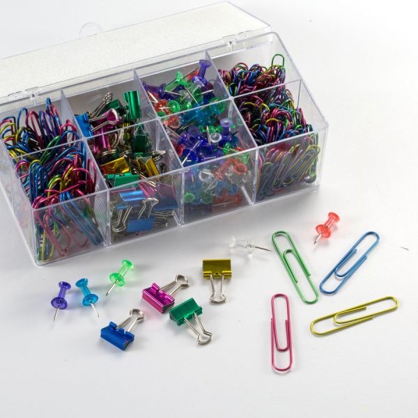 Officemate Clip Organizer Set, Assorted Colors