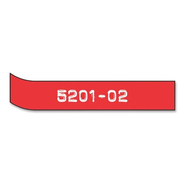 Dymo Self-Adhesive Glossy Labeling Tape For Embossers, 0.37" X 12 Ft Roll, Red