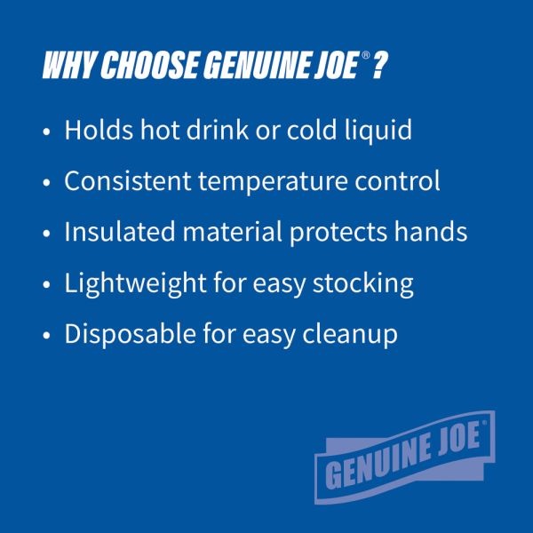 Genuine Joe 10 Oz Hot/Cold Foam Cups