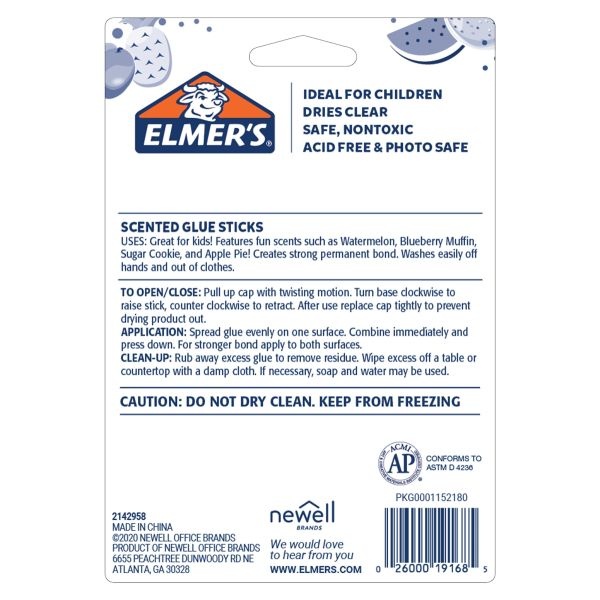 Elmer's Scented Glue Sticks 4/Pkg