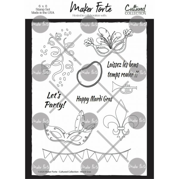 Maker Forte Cultured Collection Clear Stamps 6"X8"