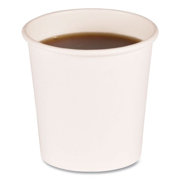 Boardwalk Paper Hot Cups, 4 Oz, White, 50 Cups/Sleeve, 20 Sleeves/Carton