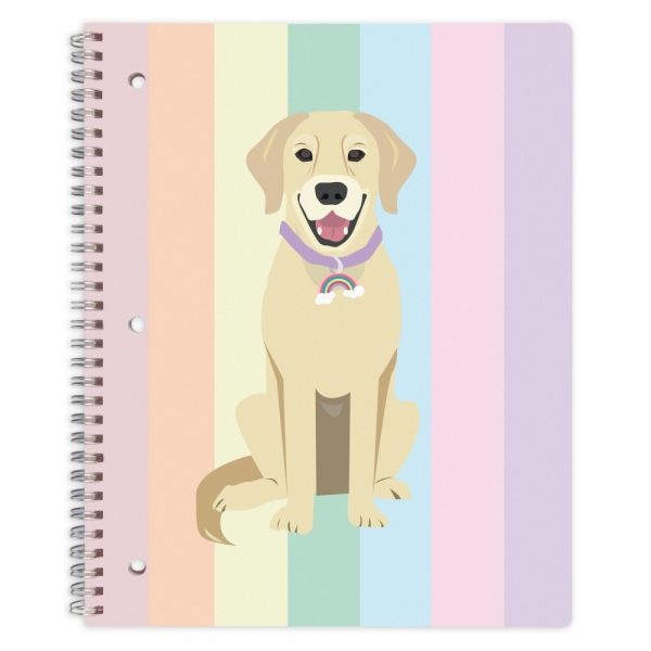 Fashion Notebook, 8-1/2" X 10-1/2", College Ruled, 160 Pages (80 Sheets), Riley