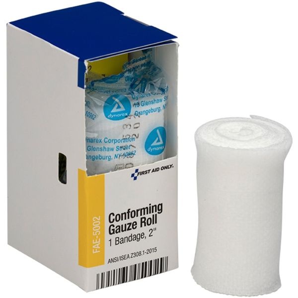 First Aid Only Gauze Bandages, Conforming, 2" Wide