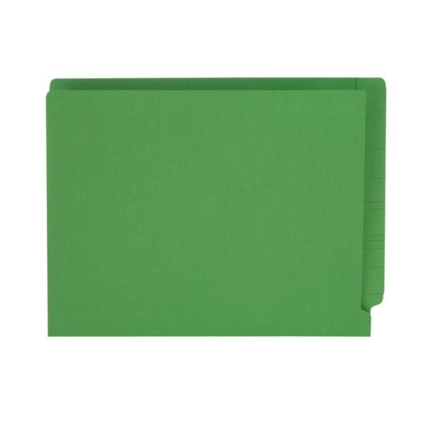 Pendaflex Color Straight-Cut End-Tab Folders, 8 1/2" X 11", Letter Size, Green, Pack Of 100