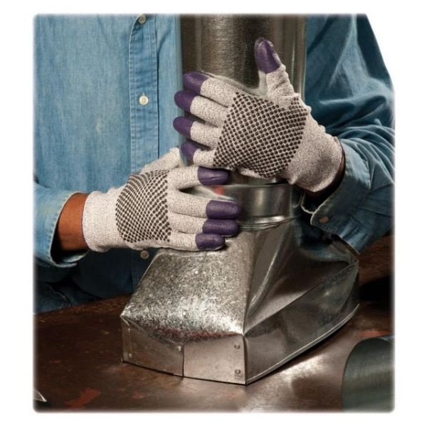 Kleenguard G60 Purple Nitrile Gloves, 230 Mm Length, Medium/Size 8, Black/White, Pair