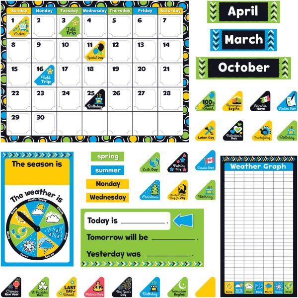Trend Bold Strokes Calendar Bulletin Board Set trend-bold-strokes-calendar-bulletin-board-set