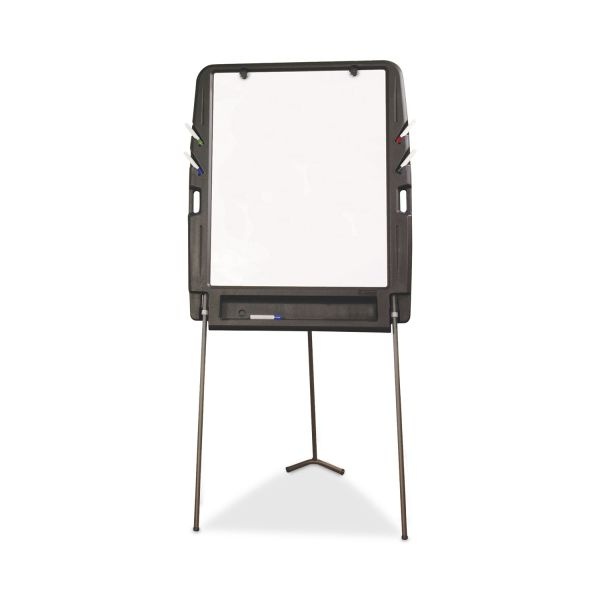 Iceberg Ingenuity Portable Flipchart Easel With Dry Erase Surface, Resin Surface Frame, 35 X 30 X 73, Charcoal